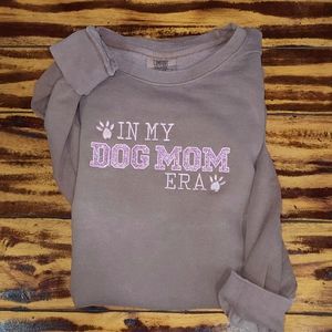 Comfort color Dog mom embroidered sweatshirt